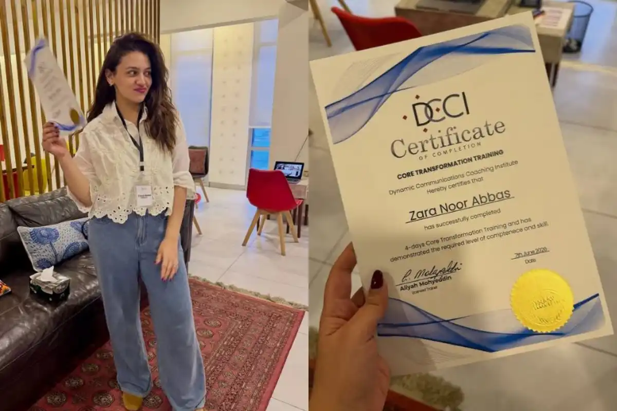 Zara Noor Abbas Achieves Personal Milestone Beyond Acting Career