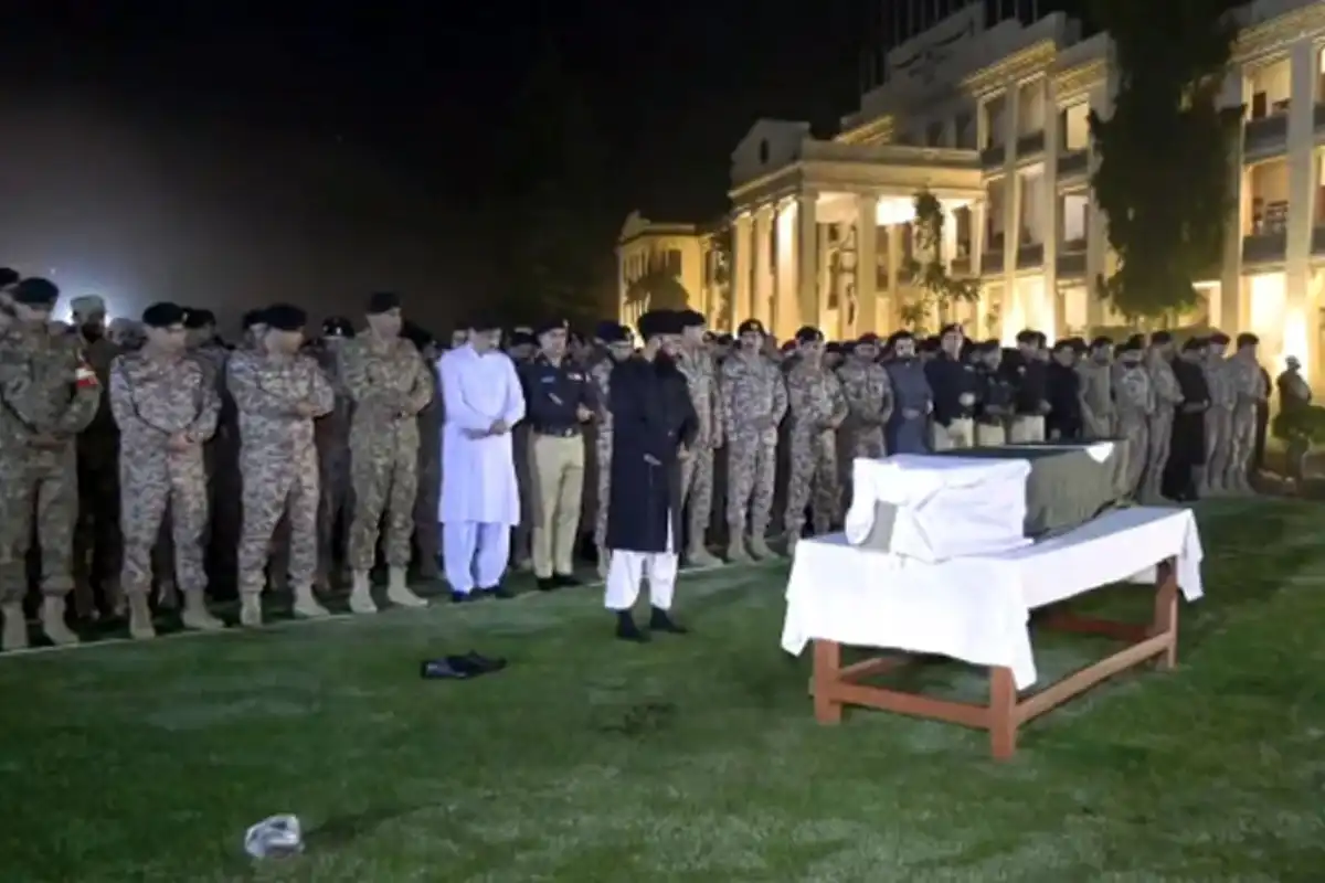 Funeral Prayers Held for Pakistan Rangers Martyred in Karachi Terror Attack
