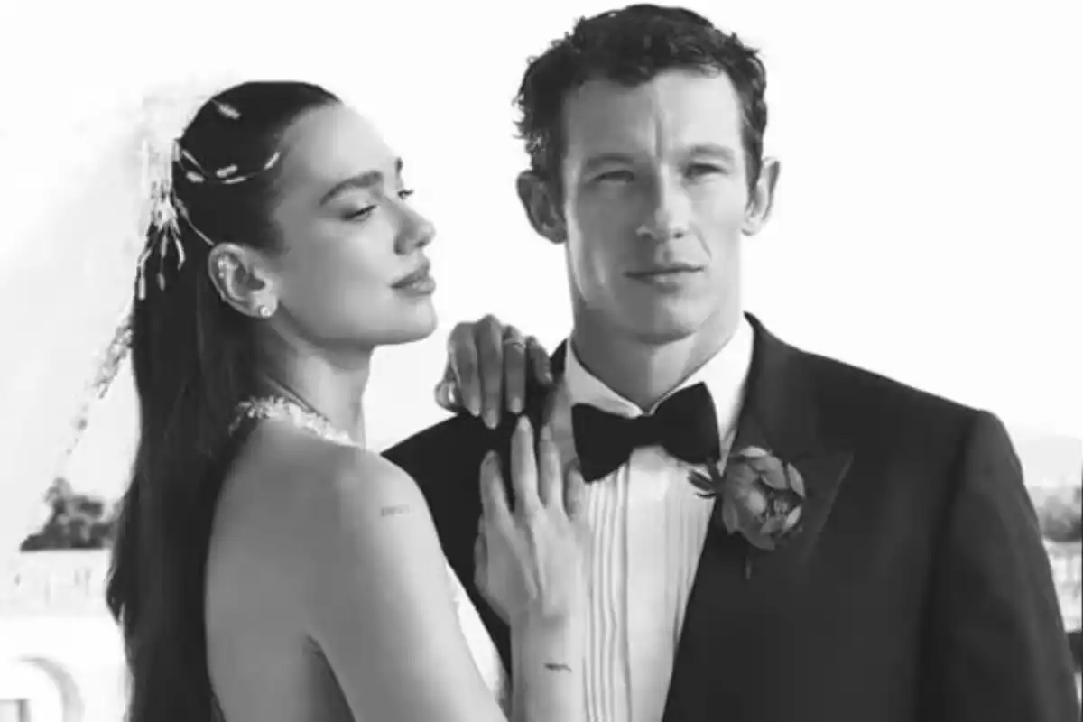 Dua Lipa, Callum Turner Share Wedding Photos From Villa Valguarnera