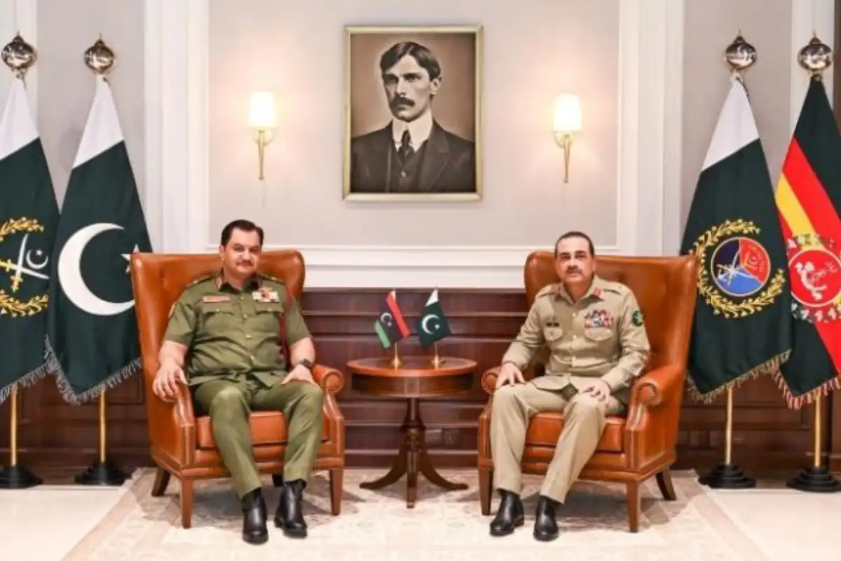 Libya’s Lt Gen Saddam Khalifa Haftar Visits GHQ Rawalpindi, Meets Field Marshal Asim Munir