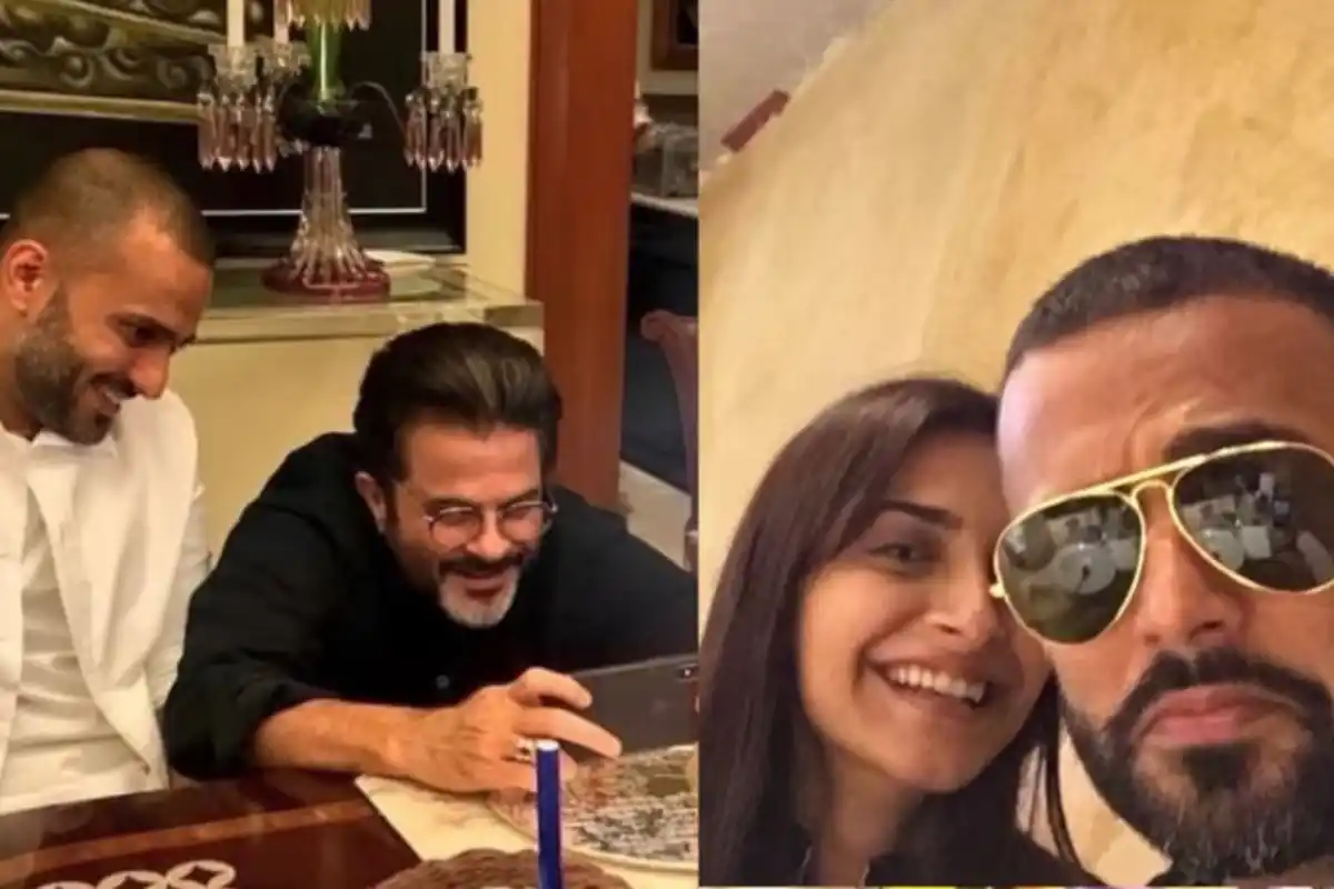 Sonam Kapoor and Anil Kapoor Shower Anand Ahuja with Love on His Birthday