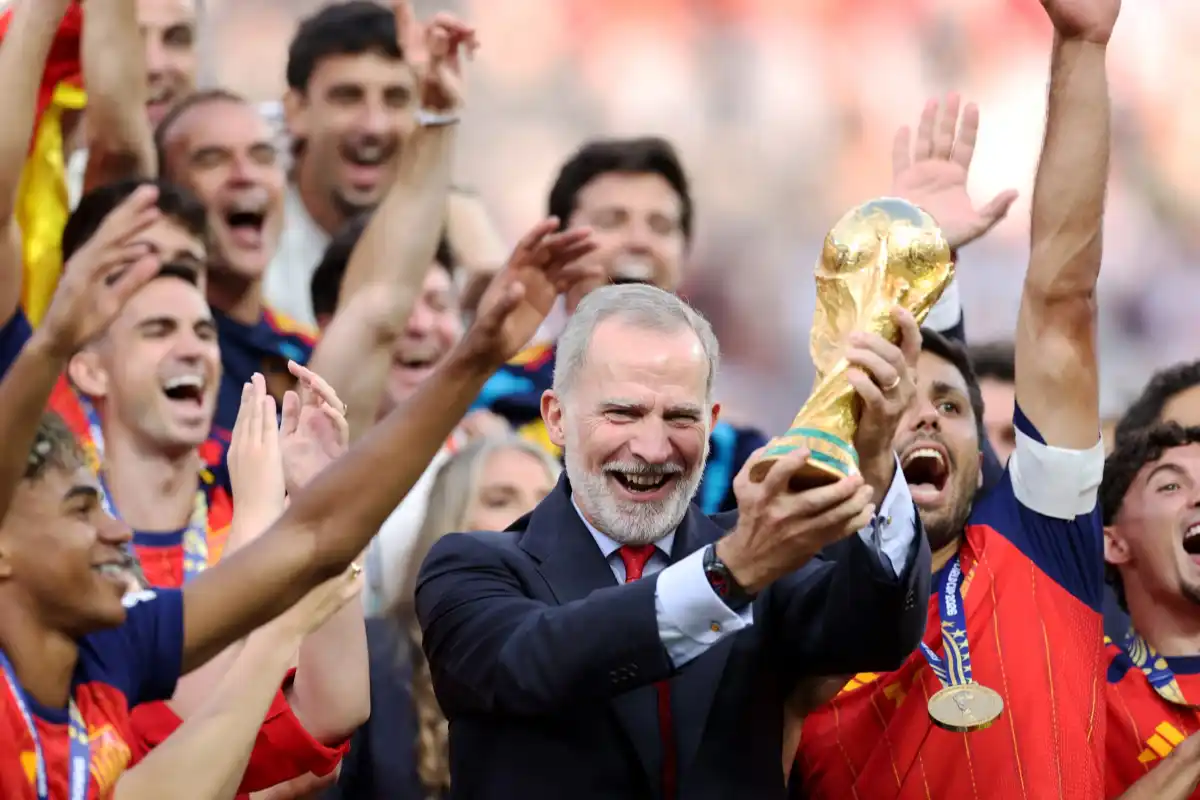 Spanish royal family celebrates Spain's World Cup victory