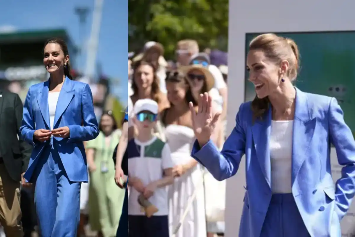 Princess Kate Greets Fans During Wimbledon Return