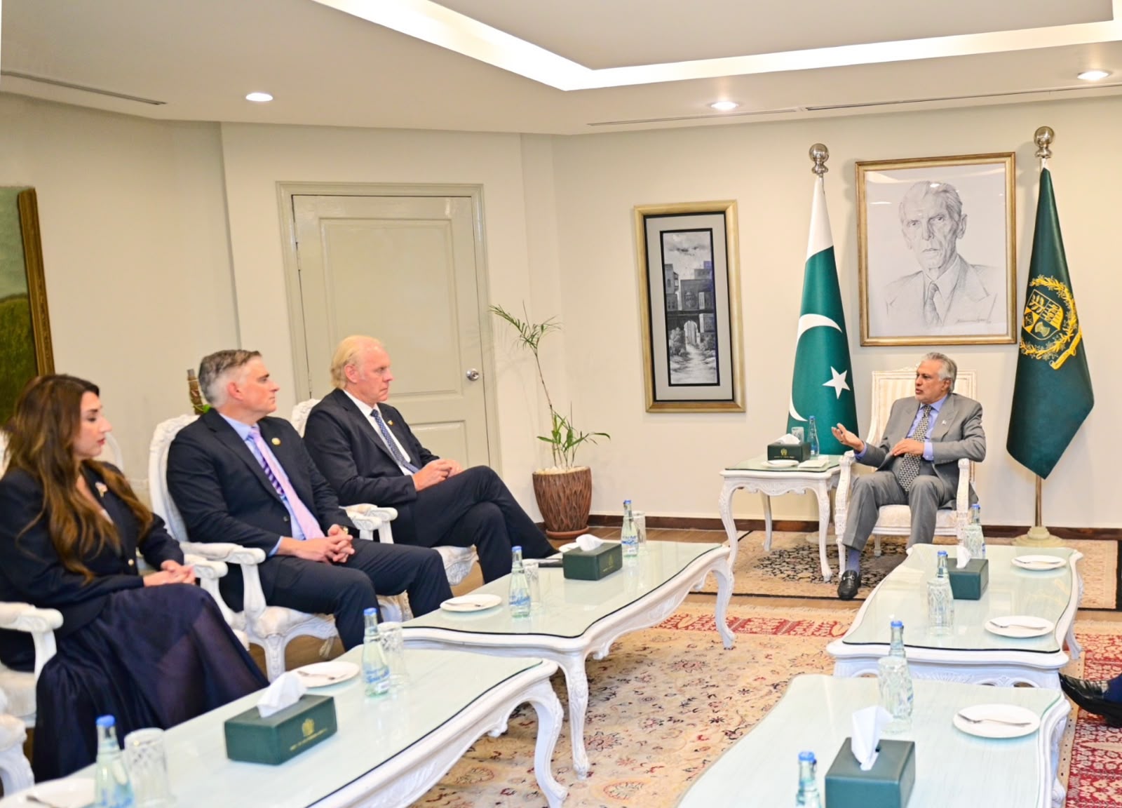 U.S. Congressional Delegation Meets Deputy Prime Minister Ishaq Dar to Boost Pakistan-U.S. Relations