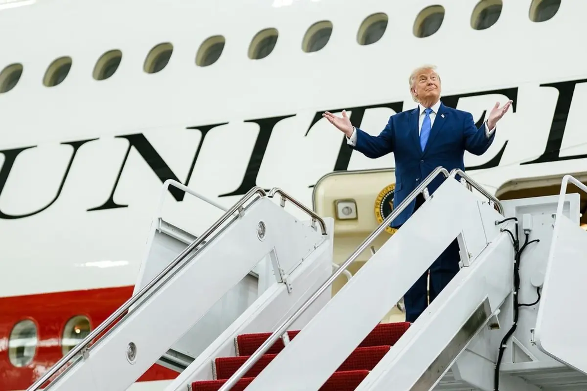 US President Donald Trump Arrives in Turkey for NATO Summit