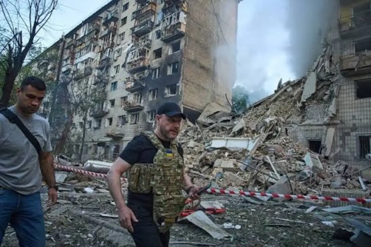 Russia Launches Massive Missile and Drone Assault on Kyiv, Ukraine Says