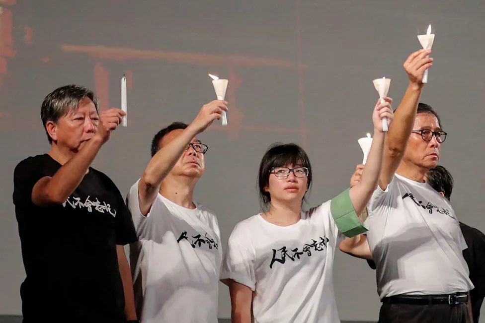 Hong Kong Activists Convicted Over Tiananmen Vigil Campaign