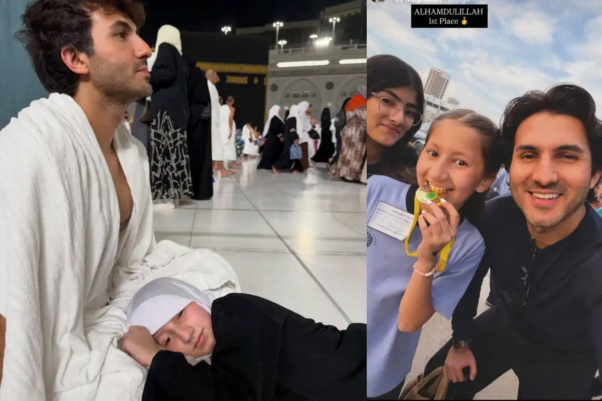Shahroz Sabzwari and Nooreh’s Sweet Moment at Haram Shareef Wins Hearts