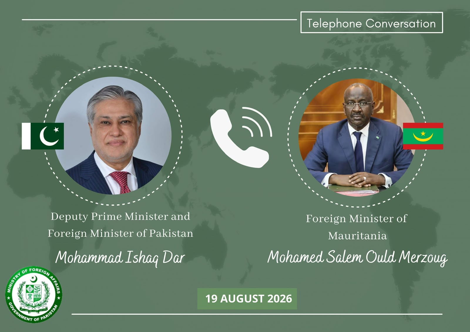 Pakistan, Mauritania Reaffirm Commitment to Strengthen Bilateral Ties