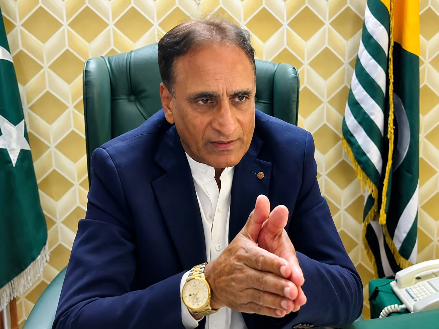 AJK President Condemns US Ambassador’s Remarks on Jammu & Kashmir