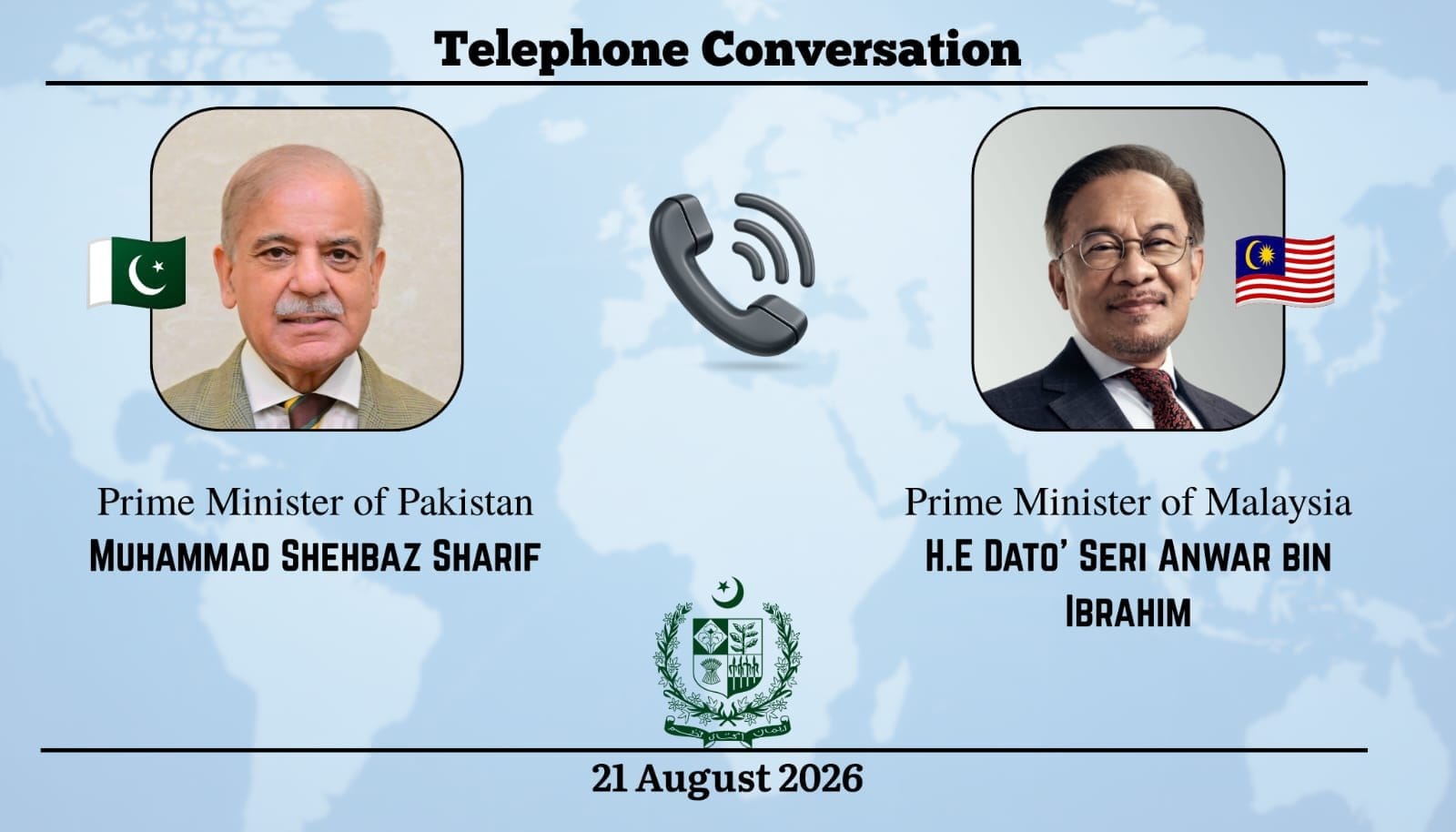 PM Shehbaz, Malaysian Counterpart Discuss Bilateral Ties, Regional Peace Efforts