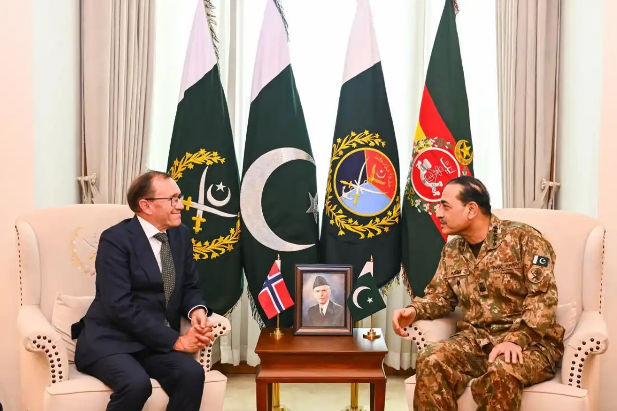 Field Marshal Asim Munir, Norwegian FM Discuss Defence and Security Cooperation