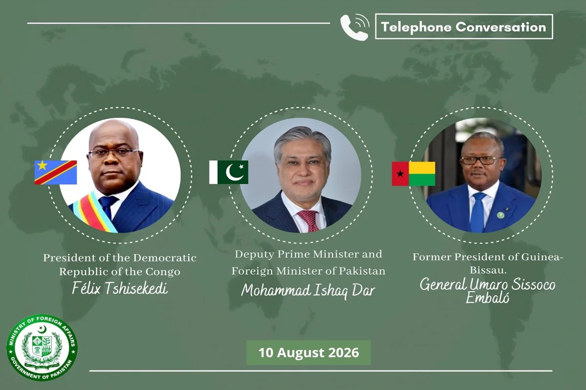 Pakistan Highlights Makkah Joint Defence Agreement as Ishaq Dar Engages DRC President