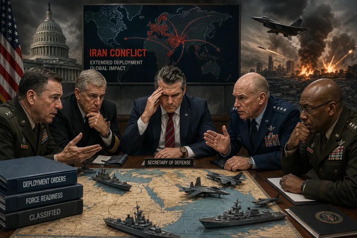 US Military Leaders Warn Prolonged Iran War Could Weaken American Combat Readiness