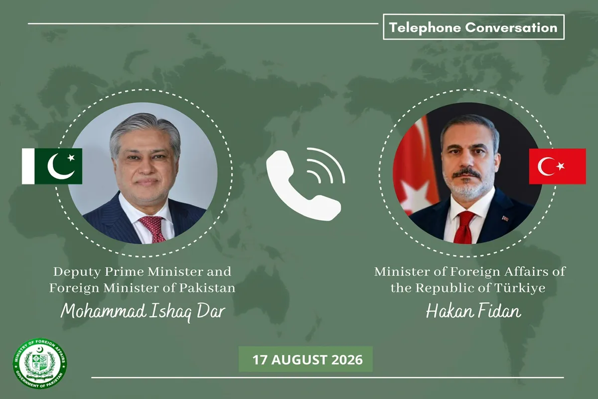 Dar, Fidan Hold Sixth Call of 2026 on Regional Diplomacy