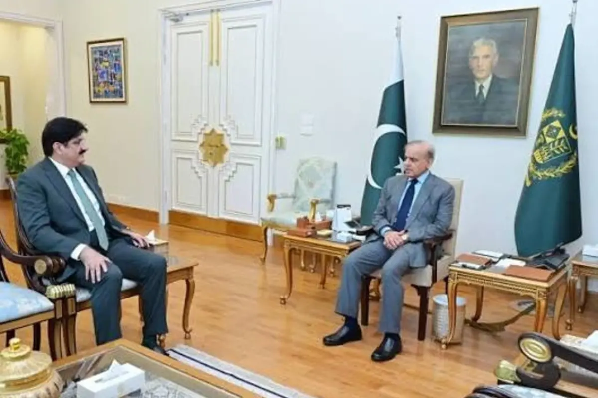 PM Shehbaz Sharif Meets Sindh Chief Minister Murad Ali Shah