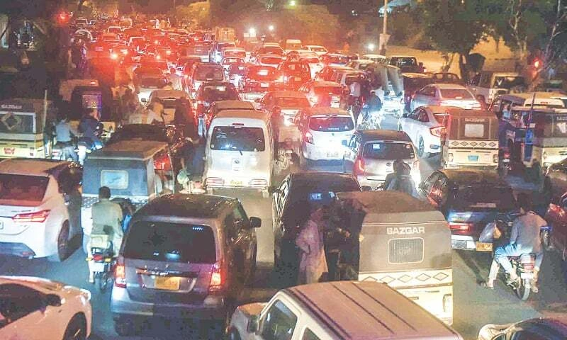 Severe Traffic Jams Reported Across Karachi