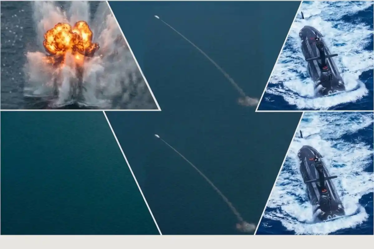 Pakistan Navy Hangor Submarine Hits Target in First Live Missile Firing