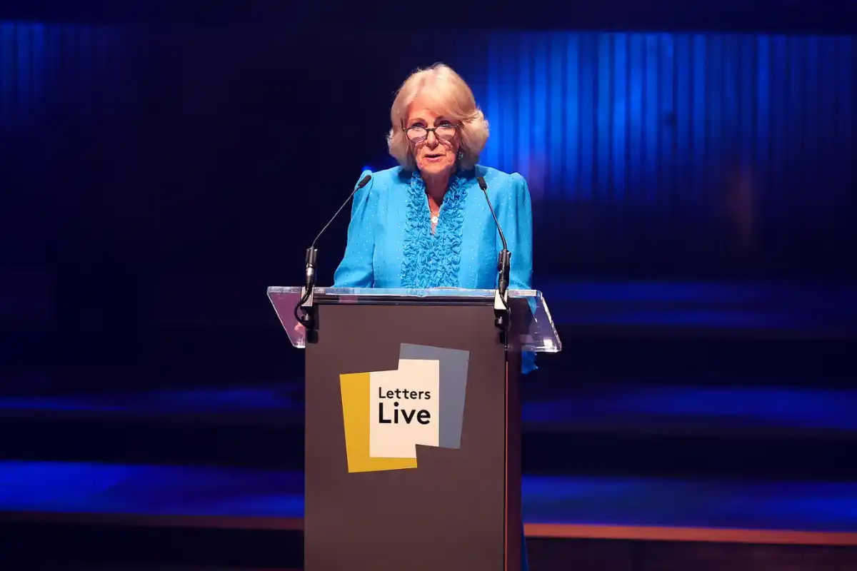 Queen Camilla Makes Surprise Appearance at Letters Live in London
