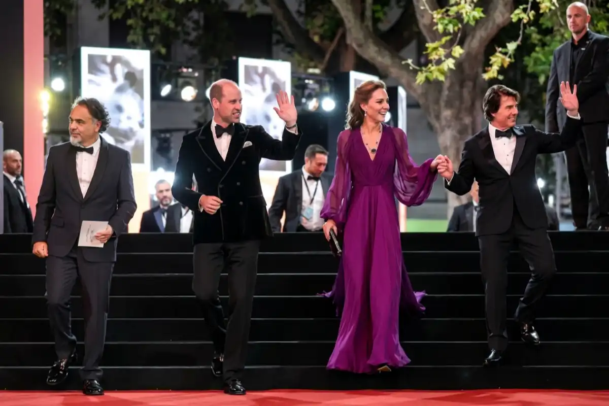 Tom Cruise Reunites With Prince William and Kate Middleton at Digger Premiere