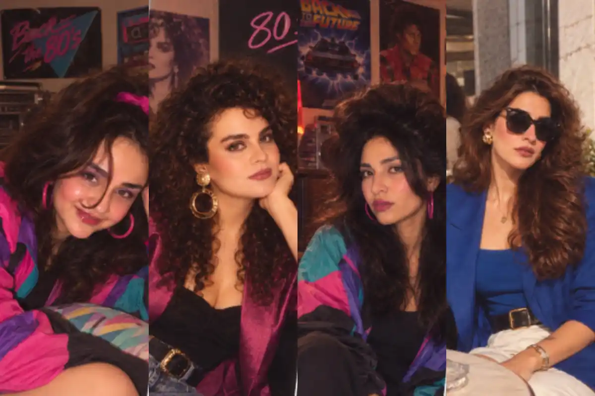 Pakistani Celebrities Bring Back 80s Glamour With Viral AI Trend