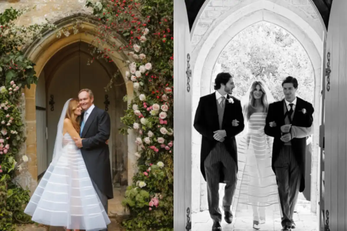 Jemima Goldsmith Share Adorbale Wedding Pictures as She Marries Cameron O’Reilly