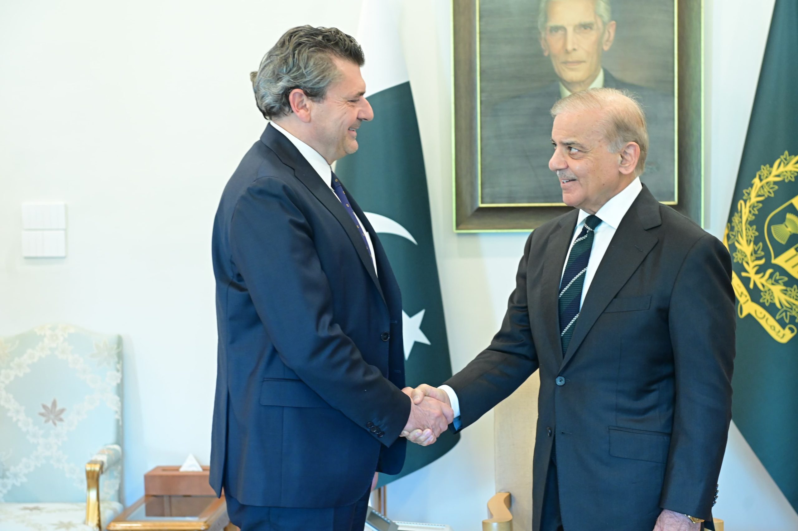 PM Shehbaz, Italian Ambassador Discuss Strengthening Bilateral Ties