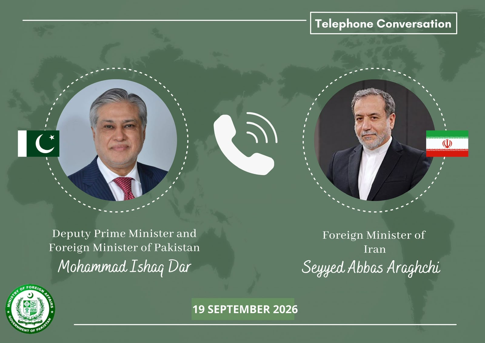 Ishaq Dar, Iranian FM Araghchi Discuss Regional Developments, Energy Supplies
