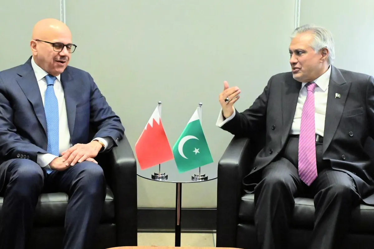 Ishaq Dar, Bahrain Foreign Minister Discuss Bilateral Ties and Regional Developments at UNGA