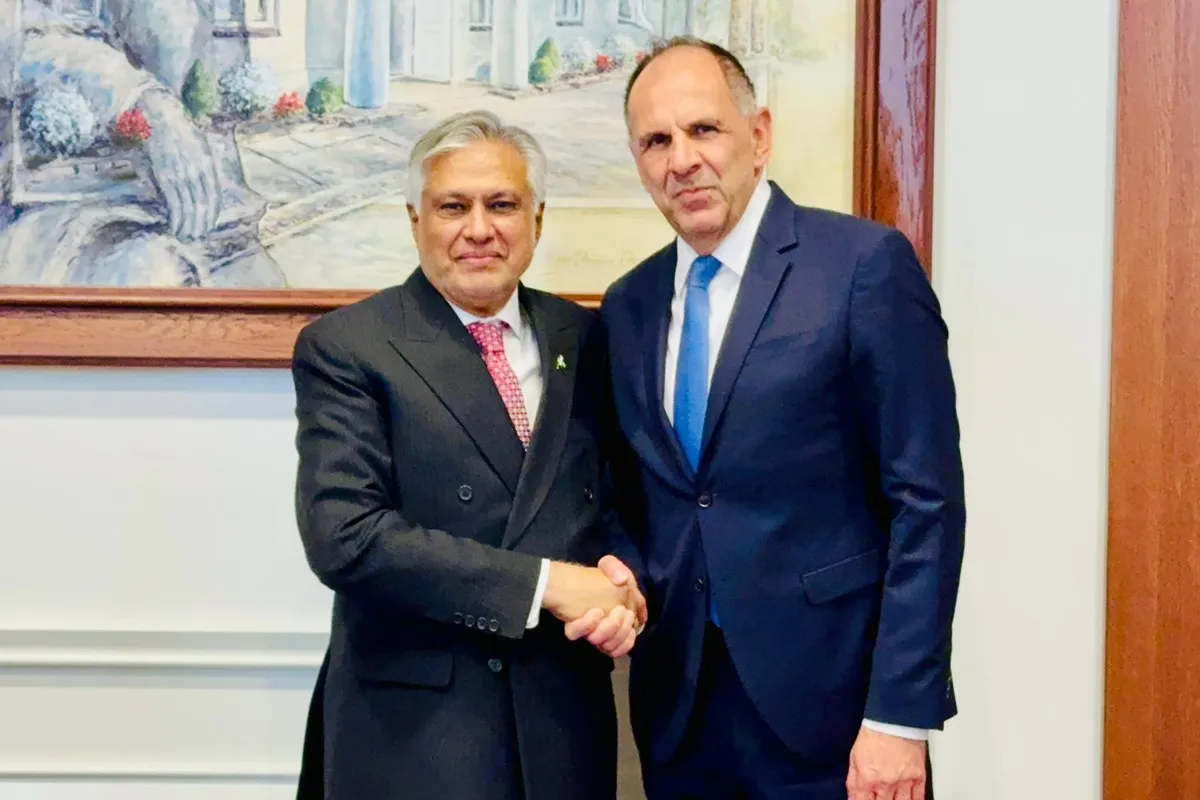 Ishaq Dar, Greek Foreign Minister Discuss Trade and Regional Developments at UNGA