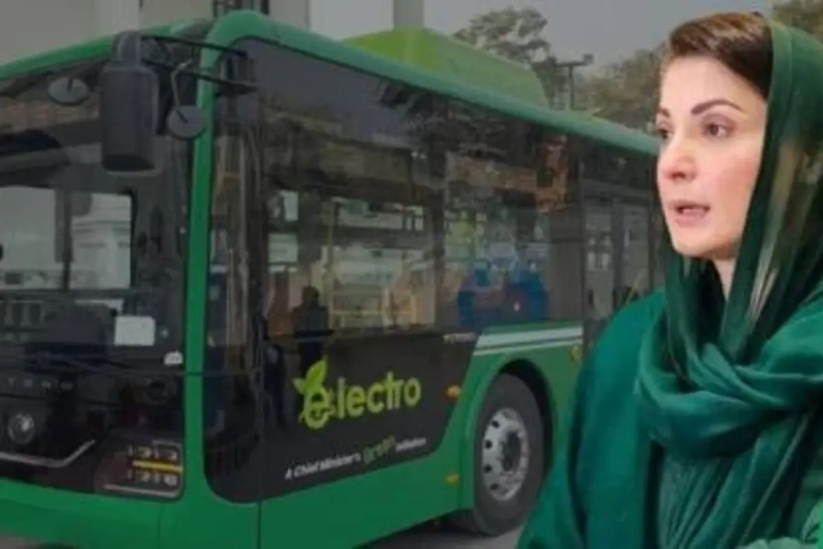 Maryam Nawaz Launches Electric Bus Service in Multan, Sets 5,000-Bus Target
