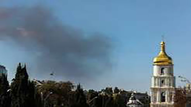 A Russian drone struck the Kyiv headquarters of Ukraine’s Security Service