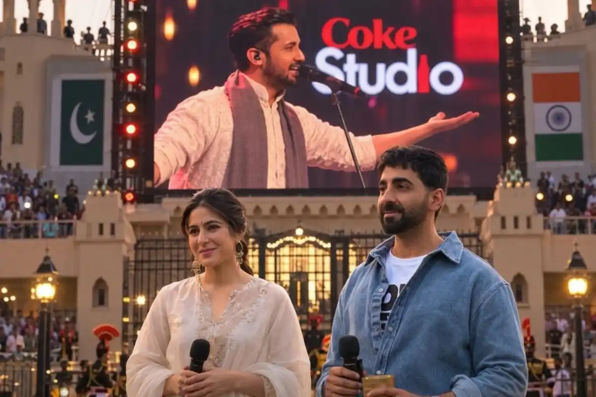 Pakistani Coke Studio Music Plays at Wagah Border During ‘Udta Teer’ Promotions