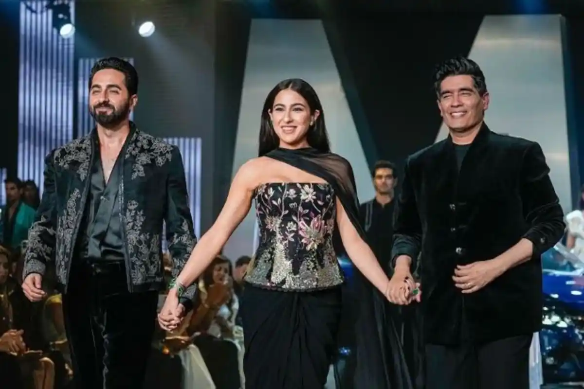 Ayushmann Khurrana, Sara Ali Khan Turn Heads in Stylish Black Outfits