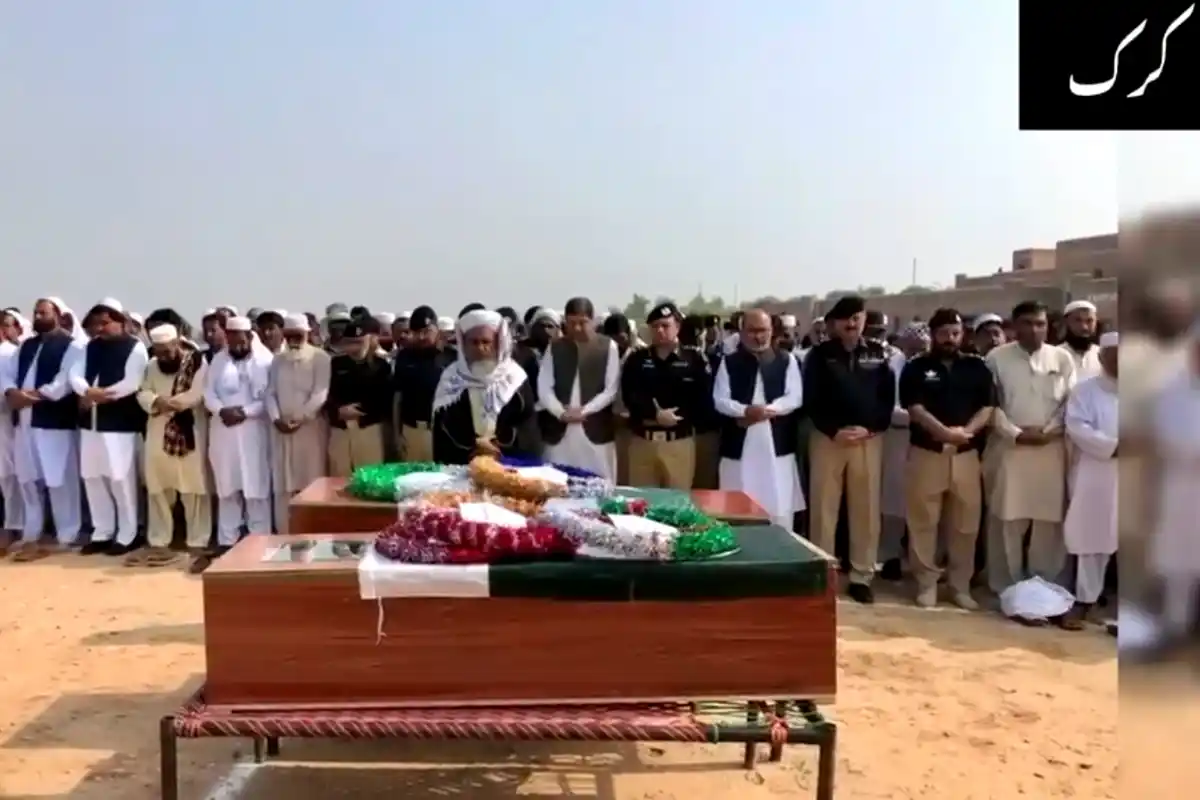 Funeral Prayers Held for Two Martyred Policemen in Karak
