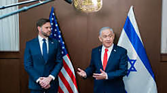 Vance declines to endorse Netanyahu’s reelection bid, breaking with Trump
