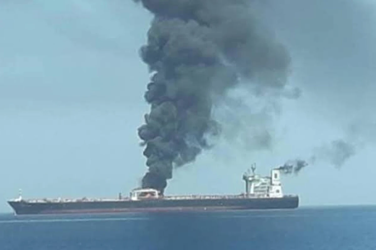 Oil Tanker Hit by Projectile Near Strait of Hormuz, 11 Indians Injured
